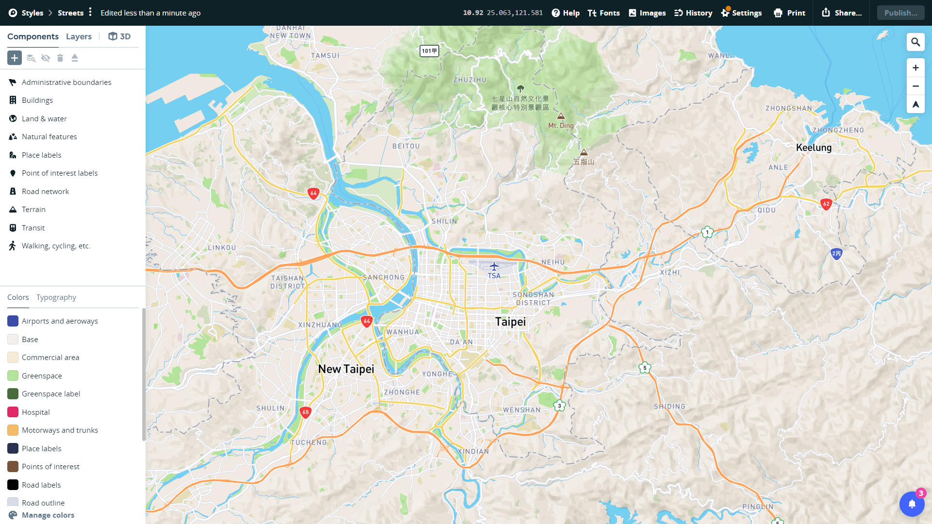 mapbox-多色底圖