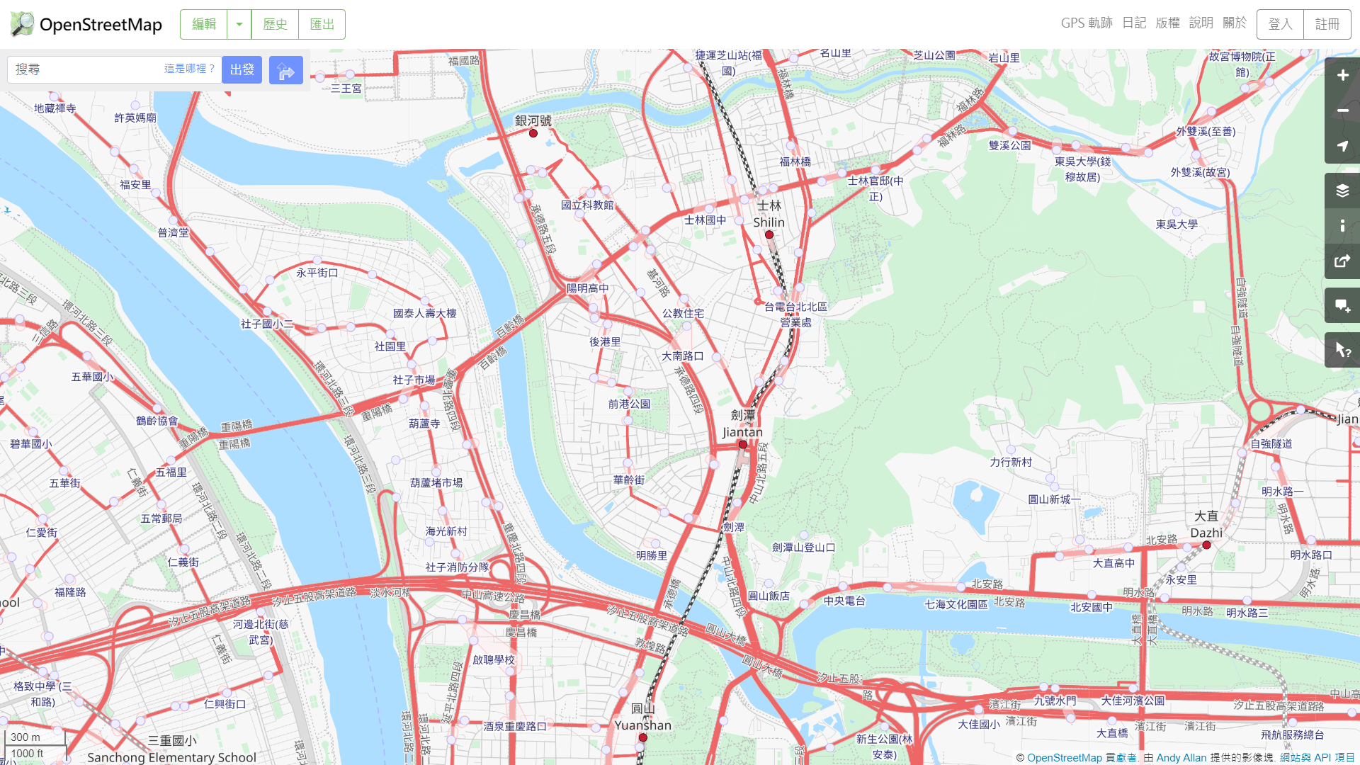 Openstreetmap-交通地圖